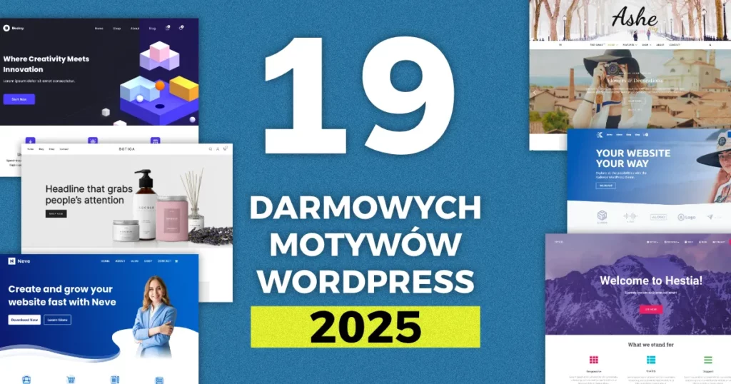 19 najlepszych darmowych motywów wordpress w 2025 roku