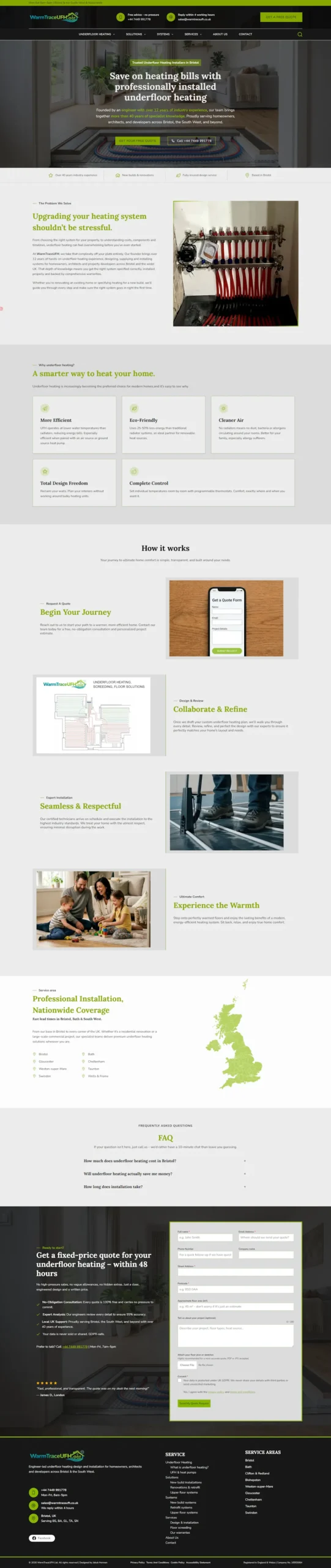 Warm trace ufh strona internetowa ogrzewanie podlogowe